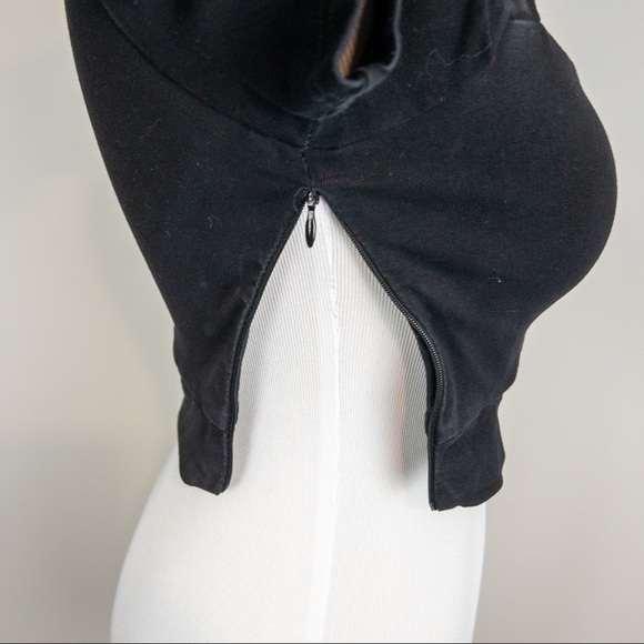 Tiger Mist Black Becca Cutout Mock Neck Crop Top - Size Small - Picture 9 of 12